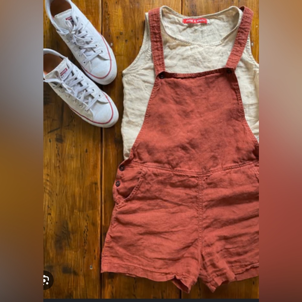 Pyne & Smith Shortalls No 11 Linen Overalls S Devon Red